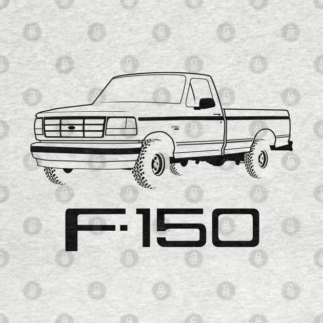 1992-1996 F150 Black Print by The OBS Apparel